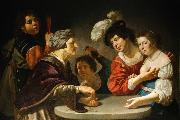 Jan van Bijlert Entremetteuse oil painting artist